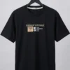 تیشرت مشکی مردانه طرح urban vintage