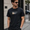 تیشرت مشکی مردانه طرح urban vintage