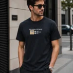 تیشرت مشکی مردانه طرح urban vintage