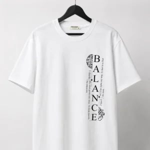 تیشرت اسپرت طرح BALANCE