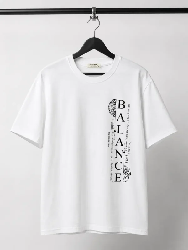 تیشرت اسپرت طرح BALANCE